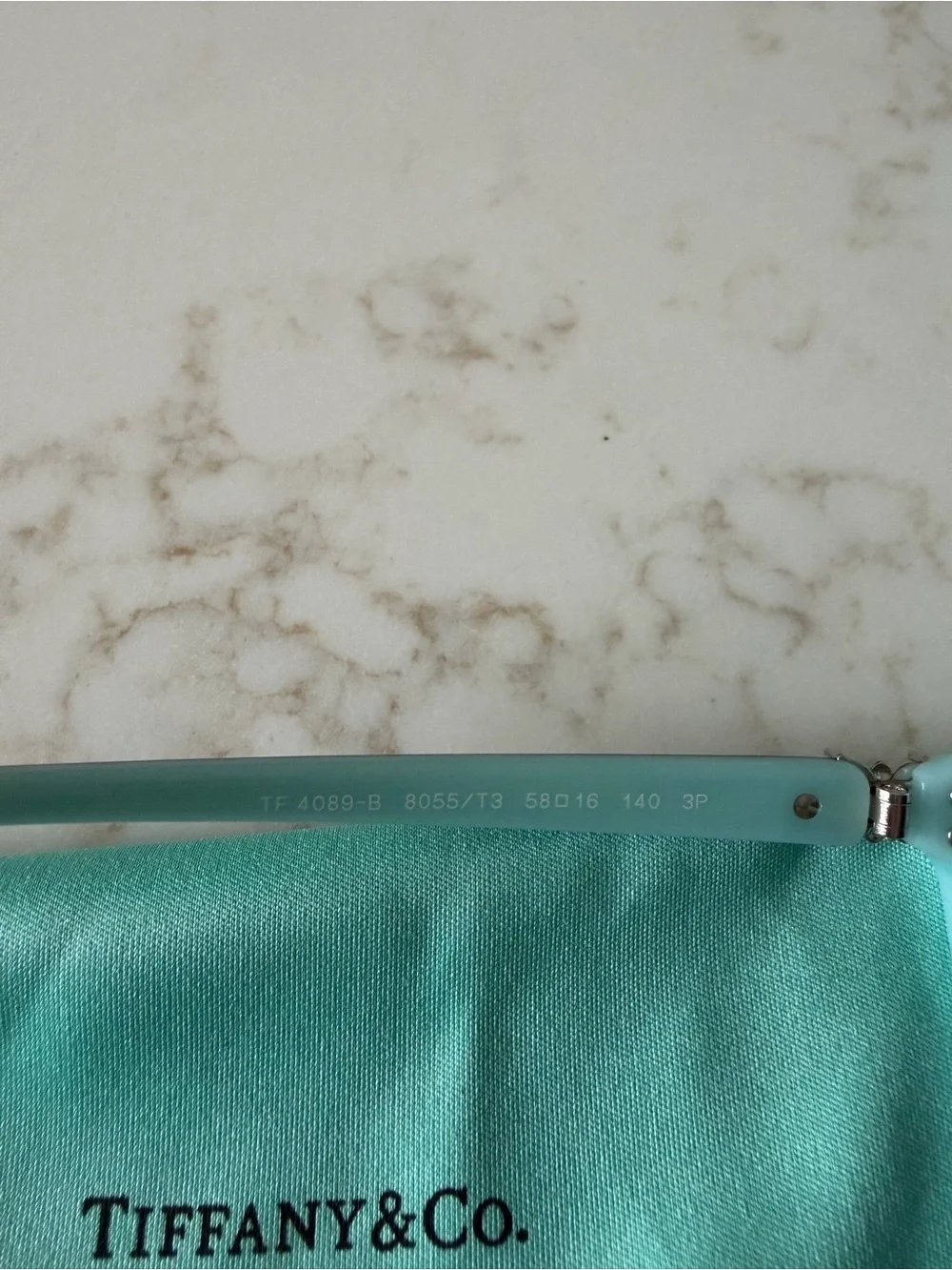Tiffany & Co. TF4089B Polarized Sunglasses – Black / Tiffany Blue – Discontinued